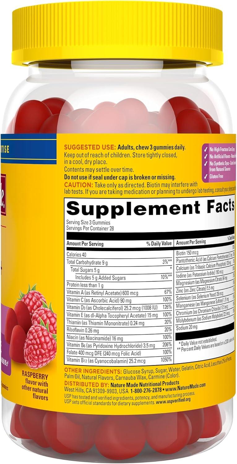 image:imageNature Made Advanced Multivitamin Gummies 50 for Her Womens Multivitamins Gummies with Magnesium Citrate Vitamin D3 Zinc Calcium and All 8 B Vitamins 84 Count 28 Day Supply84 Count Pack of 1