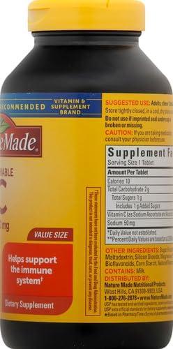 image:imageNature Made Chewable Vitamin C 500 mg Dietary Vitamin C Supplement for Immune Support 150 Tablets 150 Day SupplyOrange