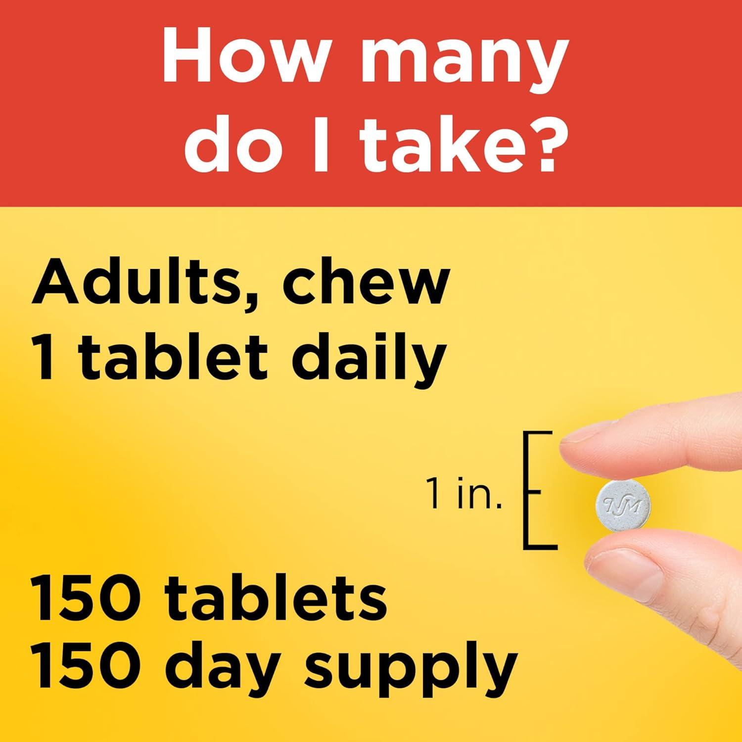 image:imageNature Made Chewable Vitamin C 500 mg Dietary Vitamin C Supplement for Immune Support 150 Tablets 150 Day SupplyOrange