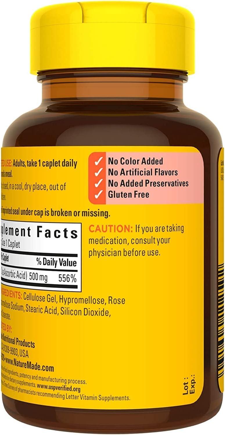 image:imageNature Made Chewable Vitamin C 500 mg Dietary Vitamin C Supplement for Immune Support 150 Tablets 150 Day SupplyUnflavored