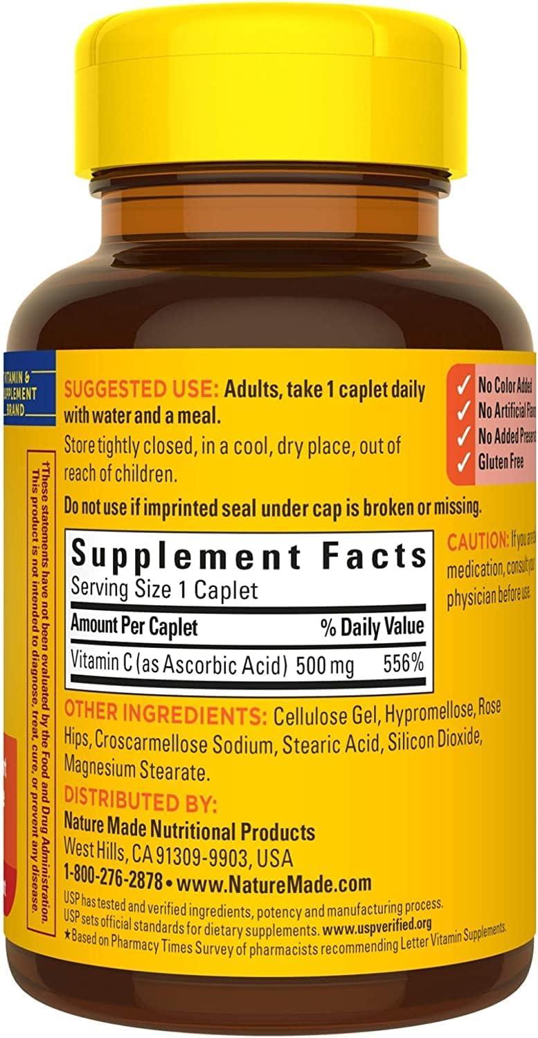 image:imageNature Made Chewable Vitamin C 500 mg Dietary Vitamin C Supplement for Immune Support 150 Tablets 150 Day SupplyUnflavored