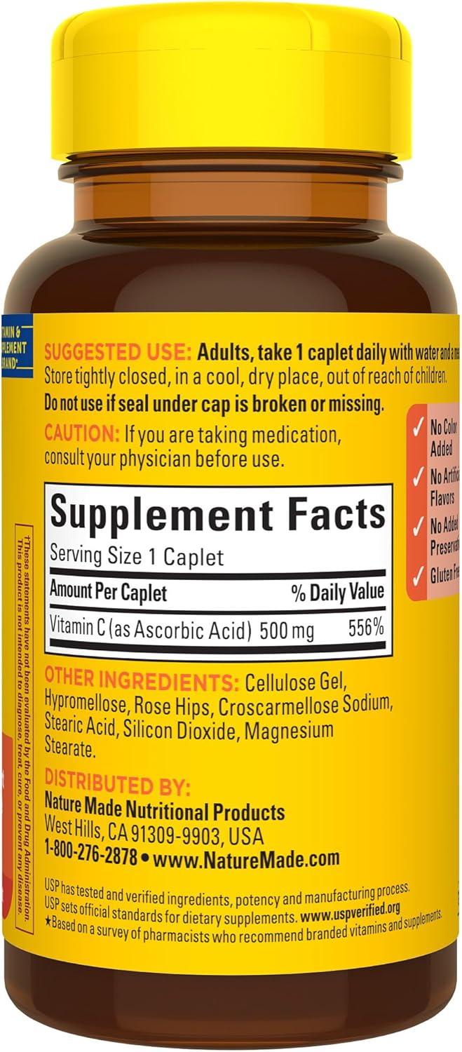 image:imageNature Made Chewable Vitamin C 500 mg Dietary Vitamin C Supplement for Immune Support 150 Tablets 150 Day SupplyUnflavored