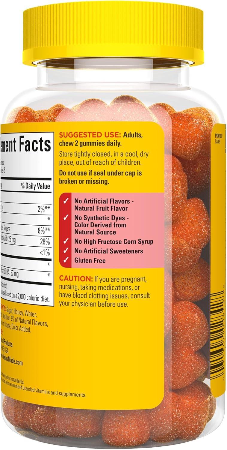 image:imageNature Made Fish Oil Omega 3 Gummies Omega 3 Fish Oil Supplements Healthy Heart Support 90 Gummies 45 Day SupplyOrange