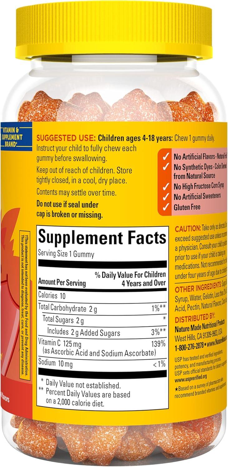 image:imageNature Made Kids First Vitamin C Gummies for Kids Dietary Supplement for Immune Support 110 Gummies 110 Day SupplyNo Artificial Sweeteners