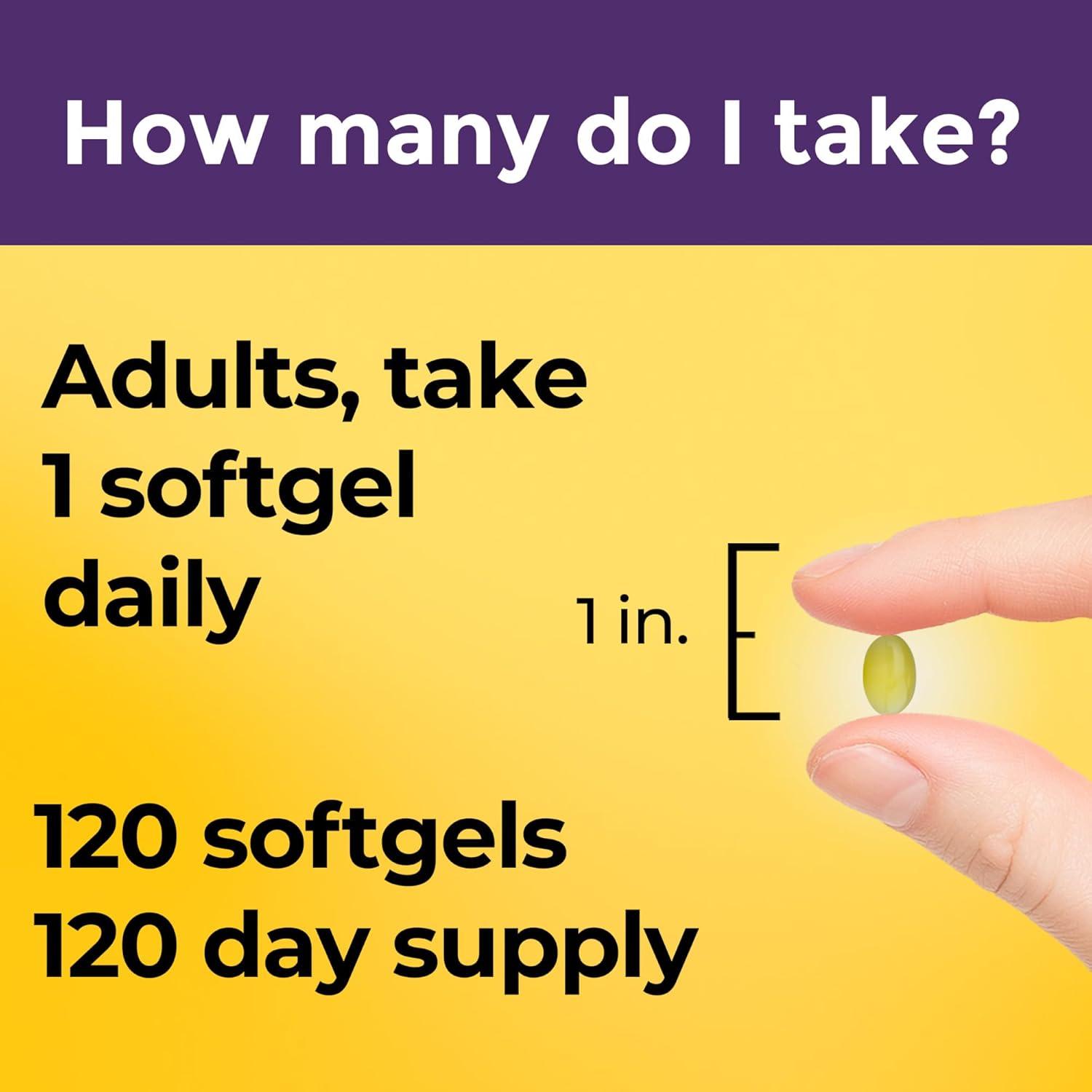 image:imageNature Made Maximum Strength Biotin 5000 mcg Softgels Biotin Hair Skin and Nails Vitamins Dietary Supplement 120 Count120 Count Pack of 1