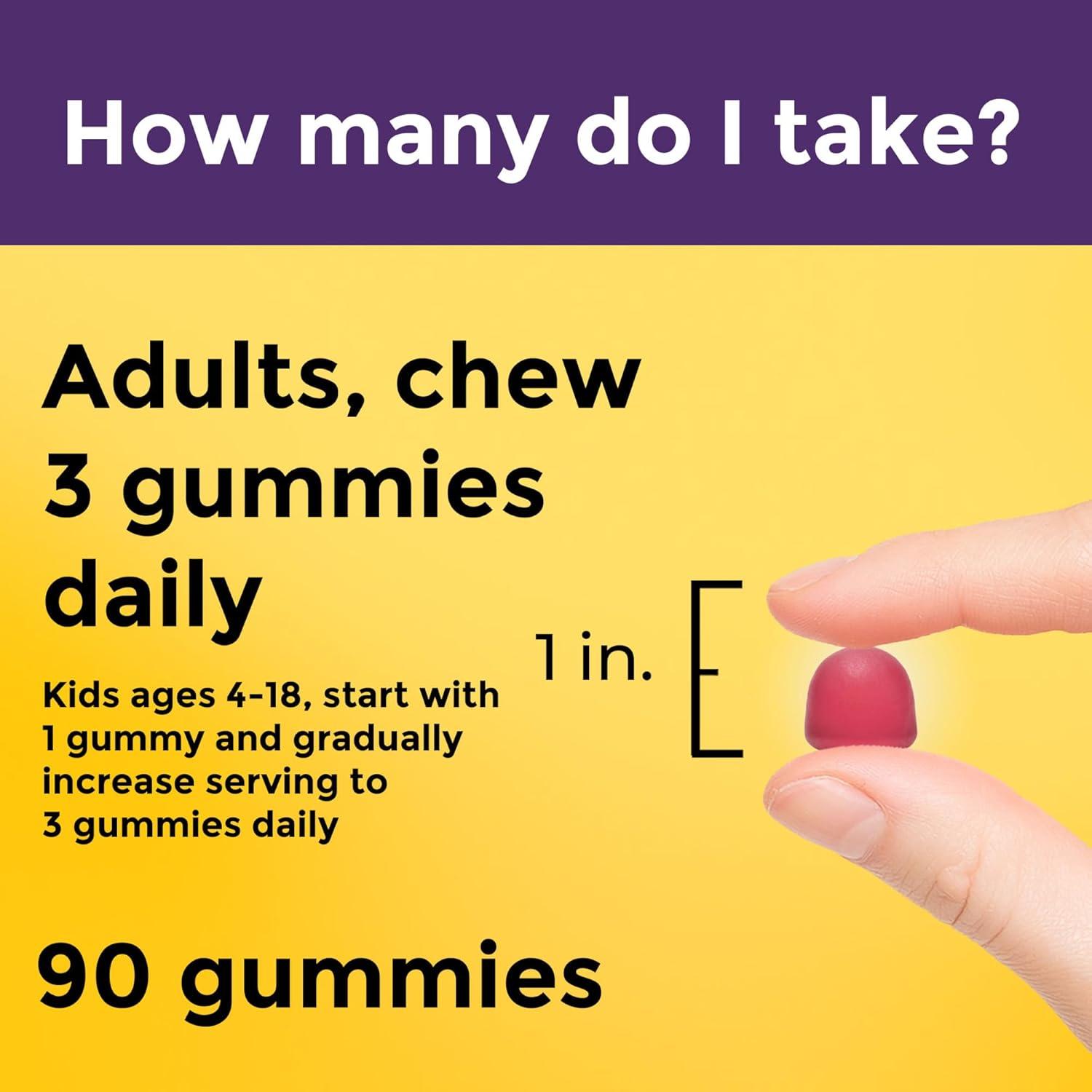 image:imageNature Made Prebiotic Fiber Gummies for Adults and Kids Fiber Supplement for Digestive System Support 90 Gummies