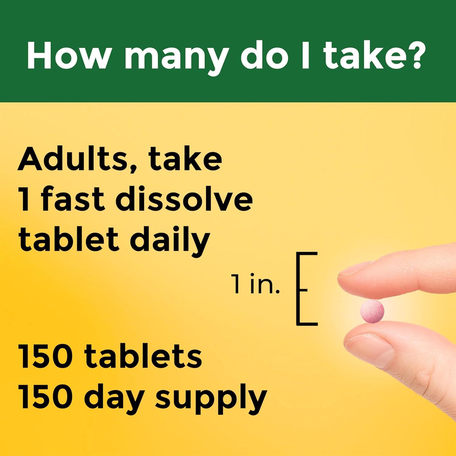 image:imageNature Made Vitamin B12 1000 mcg Easy to Take Vitamin B12 Sublingual Tablets for Energy Metabolism Support 150 Sugar Free Fast Dissolve Tablets 150 Day SupplyCherry
