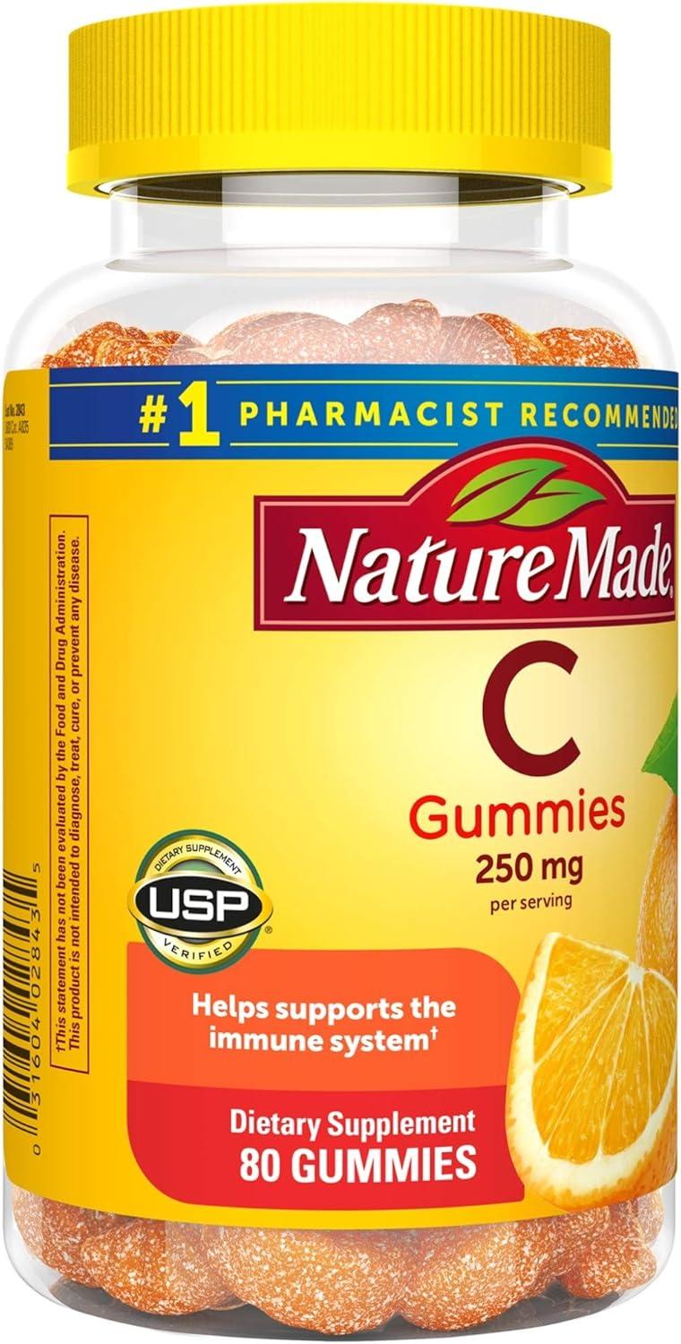 image:imageNature Made Vitamin C 250 mg Per Serving Dietary Supplement for Immune Support Vitamin C Gummies for Adults 150 Gummies 75 Day SupplyNo Artificial Sweeteners