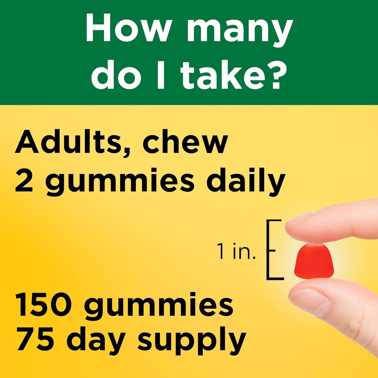image:imageNature Made Vitamin D3 2000 IU Per Serving Gummies Bone Teeth Muscle and Immune Health Support 75 Day Supply 150 Vitamin D Gummies for AdultsStrawberry Peach Mango