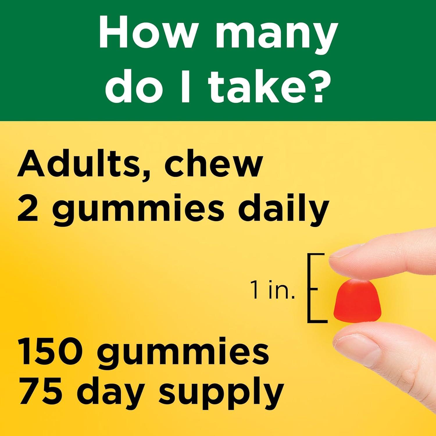 image:imageNature Made Vitamin D3 5000 IU Per Serving Gummies Extra Strength Bone and Immune Health Support 80 Vitamin D Gummies for Adults 40 Day SupplyStrawberry Peach Mango