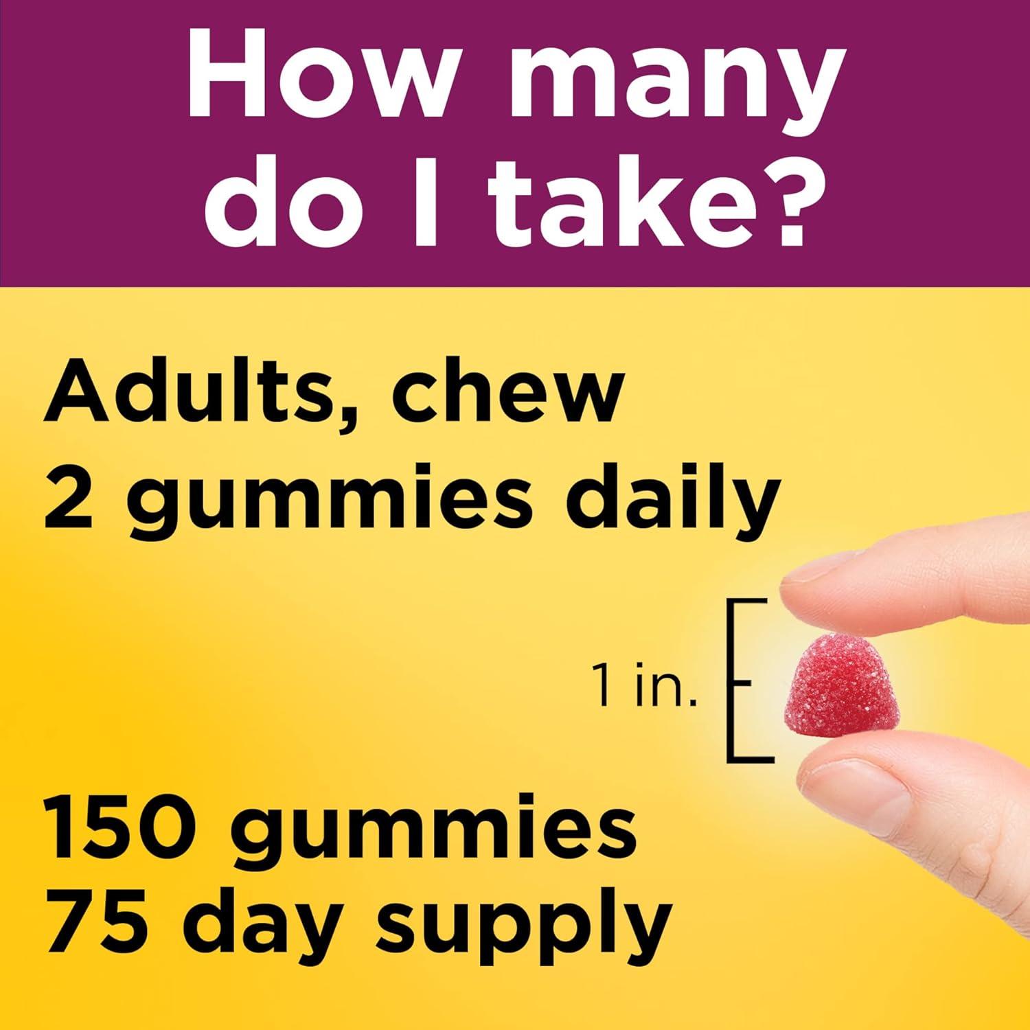 image:imageNature Made Womens Gummy Multivitamins with Omega3 Multivitamin for Women for Daily Nutritional Support 150 Gummies 75 Day SupplyStrawberry Lemon Orange