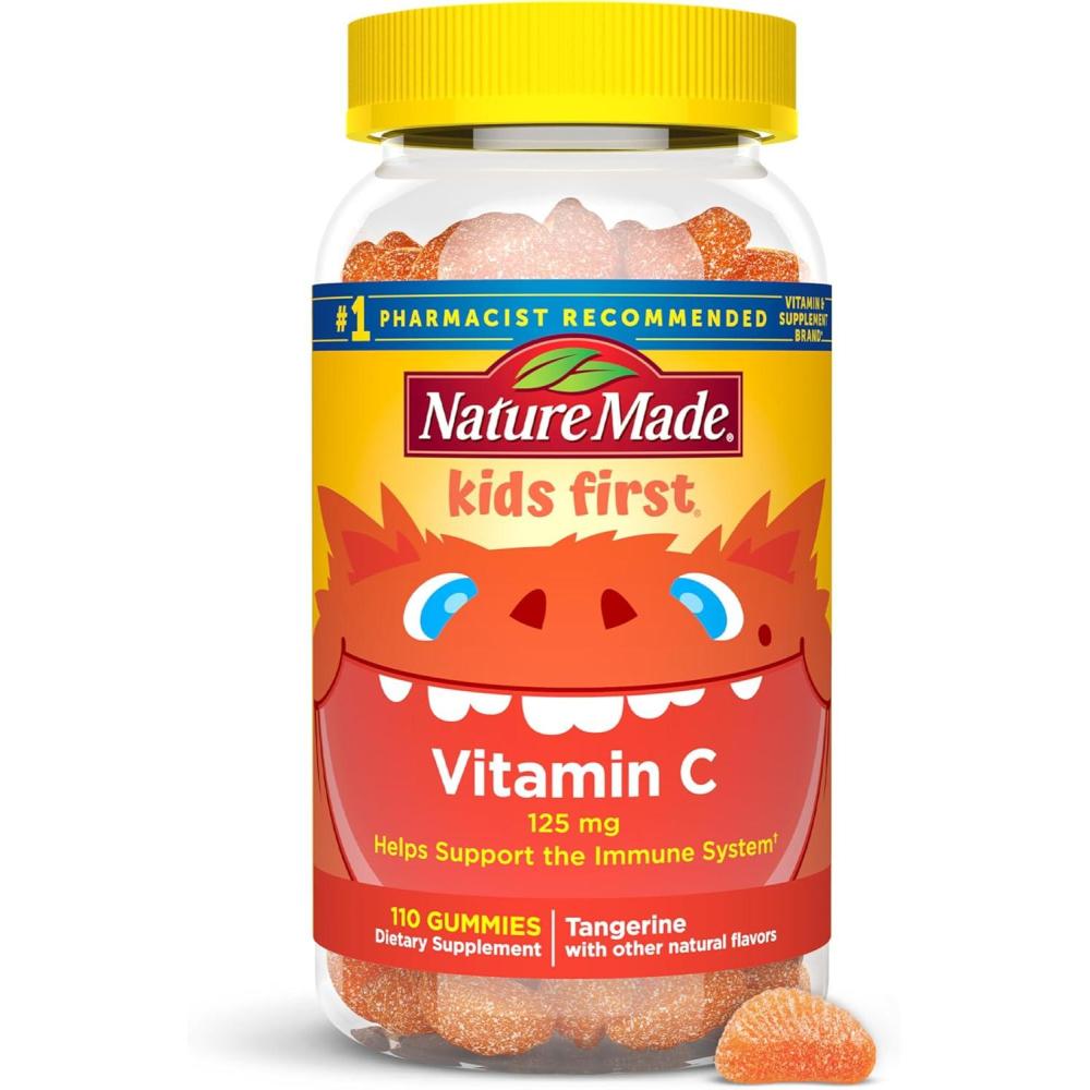 image:imageNature Made Kids First Vitamin C Gummies for Kids Dietary Supplement for Immune Support 110 Gummies 110 Day SupplyNo Artificial Sweeteners