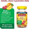 Nature Made Adult & Kids Multivitamin Gummies Combo Pack, Multis with Vitamin C, Vitamin D3, B Vitamins, Zinc, Omega 3 Fish Oil & More, Two Multivitamin Bottles for Whole Family