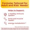 Nature Made Adult & Kids Multivitamin Gummies Combo Pack, Multis with Vitamin C, Vitamin D3, B Vitamins, Zinc, Omega 3 Fish Oil & More, Two Multivitamin Bottles for Whole Family