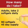 Nature Made Fish Oil Omega 3 Supplements, 1000mg Softgels, Omega 3 Fish Oil for Healthy Heart Support, 250 Softgels, 125 Day Supply(90 Count (Pack of 2))
