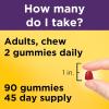 Nature Made Hair Skin and Nails with Biotin 2500 mcg, Dietary Supplement for Healthy Hair, Skin & Nails Support, 150 Gummies, 75 Day Supply(Mixed Berry  Cranberry & Blueberry)