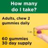 Nature Made High Absorption Magnesium Citrate 200 mg per serving, Magnesium Supplement for Muscle, Nerve, Bone and Heart Support, 60 Magnesium Gummies, 30 Day Supply(Mixed Berry)