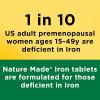 Nature Made Iron 65 mg (325 mg Ferrous Sulfate) Tablets, Iron Supplements, Dietary Supplement for Red Blood Cell Support, 180 Tablets, 180 Day Supply(Unflavored)