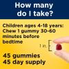 Nature Made Kids First Sleep Melatonin Gummies, 100% Drug-Free Sleep Aid, Kids Sleep Gummies for Restful Sleep, 45 Count(45 Count (Pack of 1))