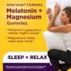 Nature Made Melatonin + Magnesium Gummies, Sleep and Relax Support, Melatonin 3mg Non-Habit Forming Sleep Aid, Magnesium Citrate, 50 Gummies