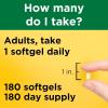 Nature Made Vitamin D3 5000 IU (125 mcg) Softgels, Extra Strength Vitamin D Supplement for Bone and Immune Health Support, 360 Count, 360 Day Supply(180 Count (Pack of 1))