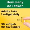 Nature Made Vitamin D3 5000 IU (125 mcg) Softgels, Extra Strength Vitamin D Supplement for Bone and Immune Health Support, 360 Count, 360 Day Supply(90 Count (Pack of 1))