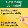 Nature Made Vitamin D3 K2 Gummies, Vitamin D 5000 IU Per Serving for Bone, Teeth, Muscle and Immune Support, 50 Gummy Vitamins, 25 Day Supply