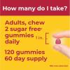 Nature Made Zero Sugar Hair Skin Nails Gummies, Biotin 2500 mcg per Serving, 120 Sugar Free Gummies, 60 Day Supply(120 Count (Pack of 1))