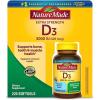 Nature Made Vitamin D3 5000 IU (125 mcg) Softgels, Extra Strength Vitamin D Supplement for Bone and Immune Health Support, 360 Count, 360 Day Supply(220 Count (Pack of 1))