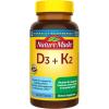 Nature Made Vitamin D3 K2 Supplement, 5000 IU (125 mcg) Vitamin D for Bone, Teeth, Muscle and Immune Support, 30 D3 and K2 Softgels, 30 Day Supply(Unflavored)