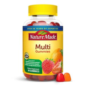 Nature Made Multivitamin Gummies, Mens & Womens Gummy Vitamins & Minerals, Adult Multivitamin Gummy, Daily Nutritional Support, 90 Vitamin Gummies, 45 Day Supply