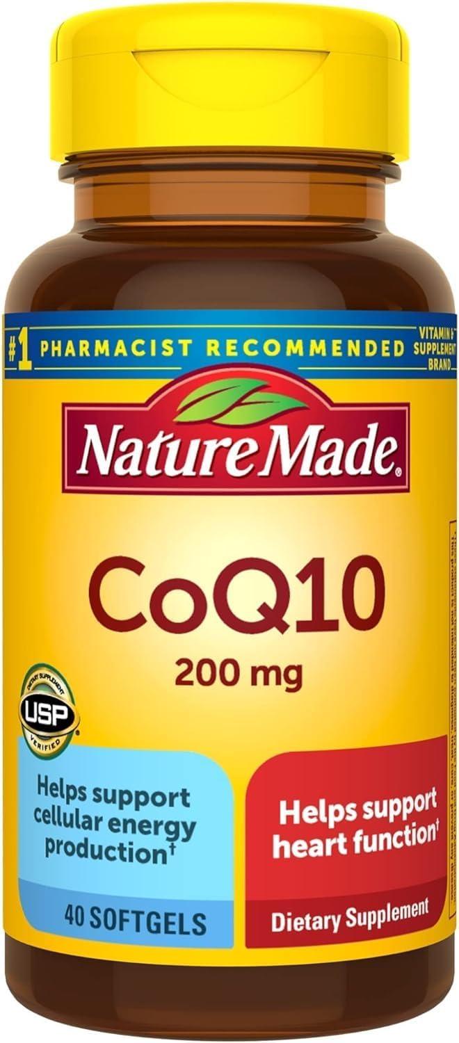 image:imageNature Made CoQ10 200mg Softgels Dietary Supplement for Heart Health Support 80 Softgels 80 Day SupplyOrange
