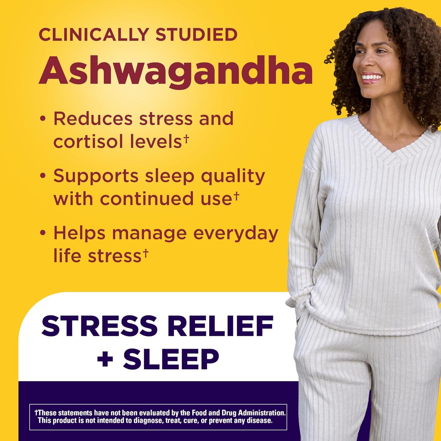 image:imageNature Made Magnesium Ashwagandha Capsules Stress Relief and Sleep Support Magnesium 300 mg and Ashwagandha Supplements 60 Capsules 30 Day Supply