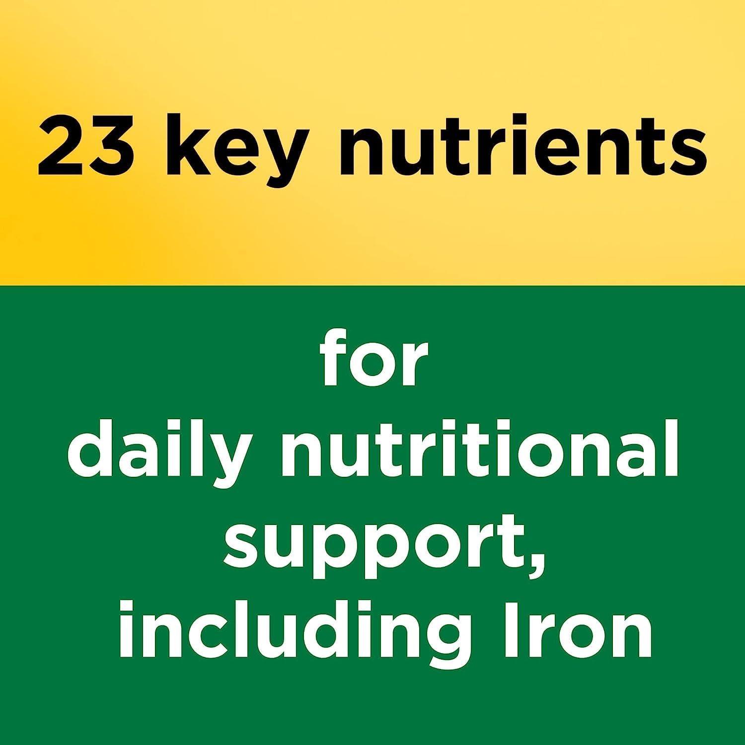 image:imageNature Made Multivitamin Tablets with Iron Multivitamin for Women and Men for Daily Nutritional Support Nature Made Multi Vitamins for Adults 130 Tablets 130 Day SupplyUnflavored