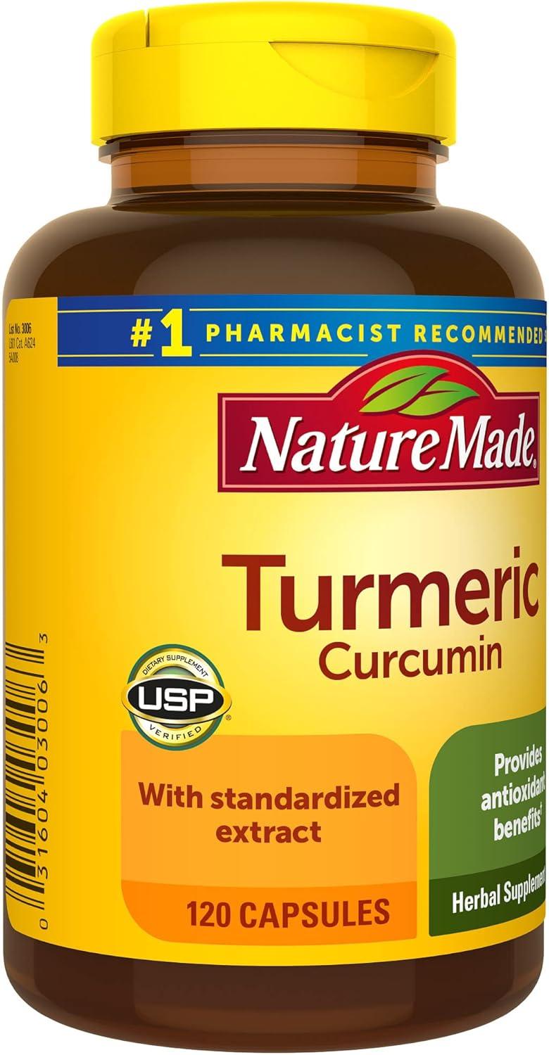 image:imageNature Made Turmeric Curcumin 500 mg Turmeric Curcumin Supplement for Antioxidant Support Herbal Supplements 120 Capsules 120 Day Supply120 Count Pack of 1