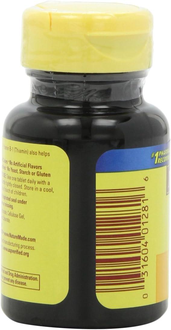 image:imageNature Made Vitamin B1 100mg Thiamine B1 Supplement for Energy Metabolism Support 100 Tablets 100 Day SupplyUnflavored