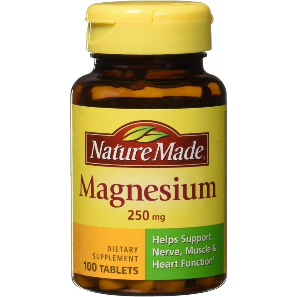 image:imageNature Made Magnesium 250 mg Magnesium Supplements for Men and Women Support for Muscle Heart Bone and Nerve Health 90 Softgels 90 Day Supply100 Count Pack of 3