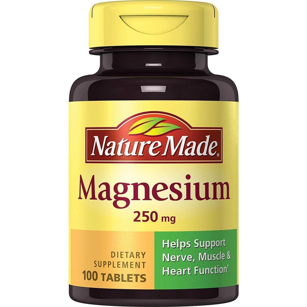 image:imageNature Made Magnesium 250 mg Magnesium Supplements for Men and Women Support for Muscle Heart Bone and Nerve Health 90 Softgels 90 Day Supply100 Count Pack of 5