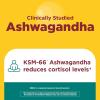 Nature Made Ashwagandha KSM 66 + Reishi Mushroom Capsules, Stress Relief Blend Ashwagandha and Mushroom Supplement, 60 Capsules, 30 Day Supply
