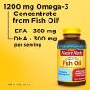 Nature Made Burp Less Fish Oil Omega 3 Supplements, 1200 mg Softgels, EPA DHA Omega 3 Fish Oil Supplements for Healthy Heart Support, 60 Softgels, 30 Day Supply(120 Count (Pack of 1))
