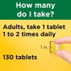 Nature Made Calcium 500 mg with Vitamin D3, Calcium and Vitamin D Supplement for Bone Support, 130 Tablets(Unflavored)