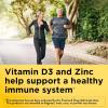 Nature Made Calcium Magnesium Zinc with Vitamin D3, Dietary Calcium Supplement for Bone Support, 300 Tablets(Unflavored)