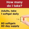 Nature Made CoQ10 200mg Softgels, Dietary Supplement for Heart Health Support, 80 Softgels, 80 Day Supply(Orange)