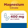 Nature Made Extra Strength Dosage Magnesium Citrate Tablets, High Absorption Magnesium Citrate 400mg Per Serving, Bone and Muscle Support, 60 Tablets, 30 Day Supply