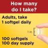 Nature Made Extra Strength Flaxseed Oil 1400 mg, Fish Free Omega 3 Supplement, Dietary Supplement for Heart Health Support, 100 Softgels, 100 Day Supply(100 Count (Pack of 1))