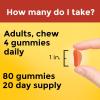 Nature Made Maximum Strength Dosage Vitamin C 1000mg per Serving, Immune Support Vitamin C Gummies for Adults, 80 Gummies, 20 Day Supply(80 Count (Pack of 1))