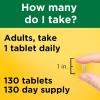 Nature Made Multivitamin Tablets with Iron, Multivitamin for Women and Men for Daily Nutritional Support, Nature Made Multi Vitamins for Adults, 130 Tablets, 130 Day Supply(Unflavored)