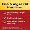 Nature Made Omega 3 Fish Oil and Algae Oil Supplements, 1200mg, Algae Oil & Fish Oil Blend, Omega 3 Supplement for Heart, Brain and Eyes Support, One Per Day, 60 Softgels