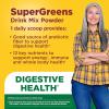 Nature Made Super Greens Powder with Prebiotic Fiber Drink Mix, Made with 1 Cup Veggies Per Serving, Fiber Supplement + Vitamins and Minerals, 25 Day Supply