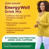 Nature Made Zero Sugar EnergyWell Drink Mix, Caffeine, B Vitamins and Electrolytes Powder, Energy & Hydration Support, 12 Sugar Free Drink Mix Packets, 12 Day Supply